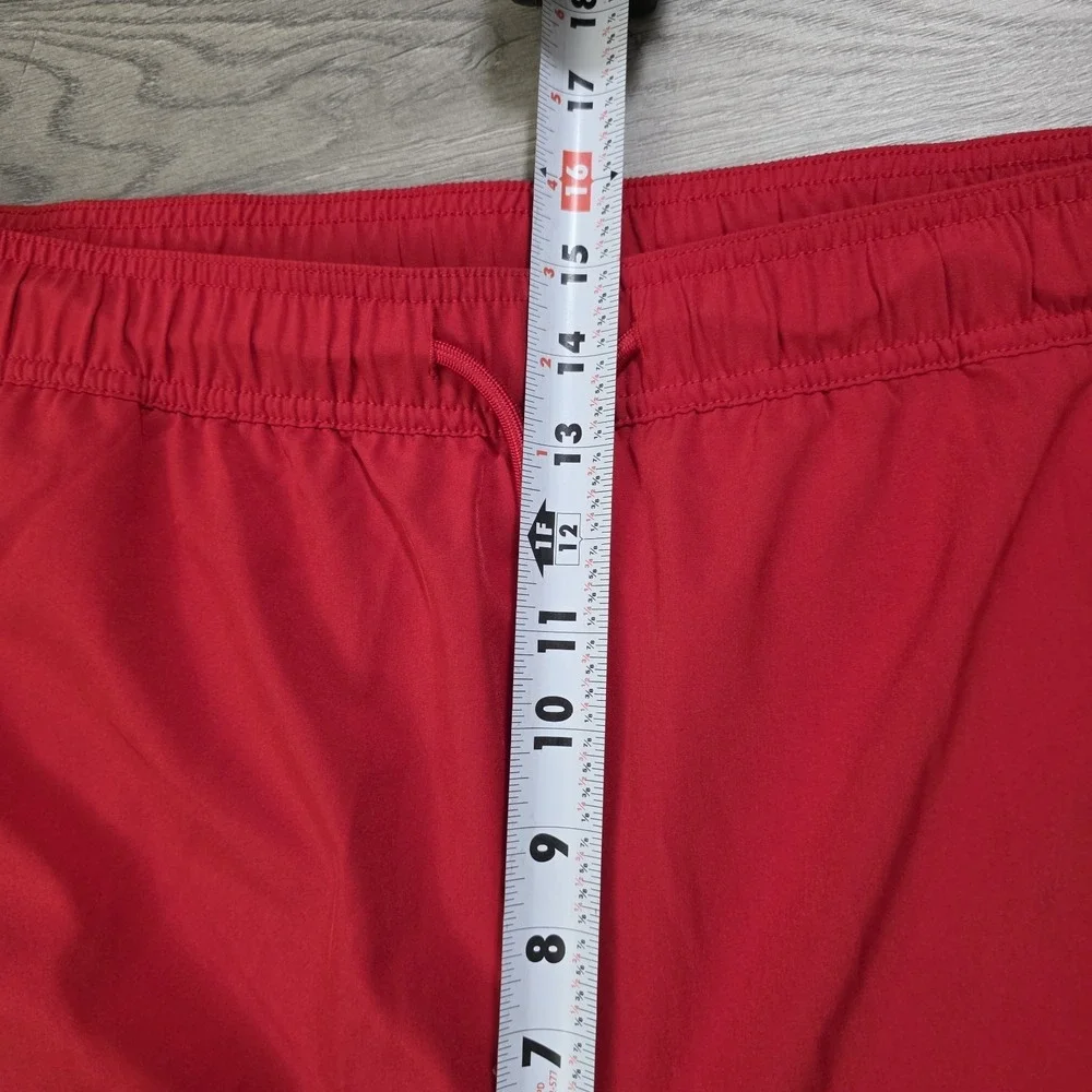 Champion‎ Athletic Swim Trunks Men's Size XL Red Pockets Lined Logo